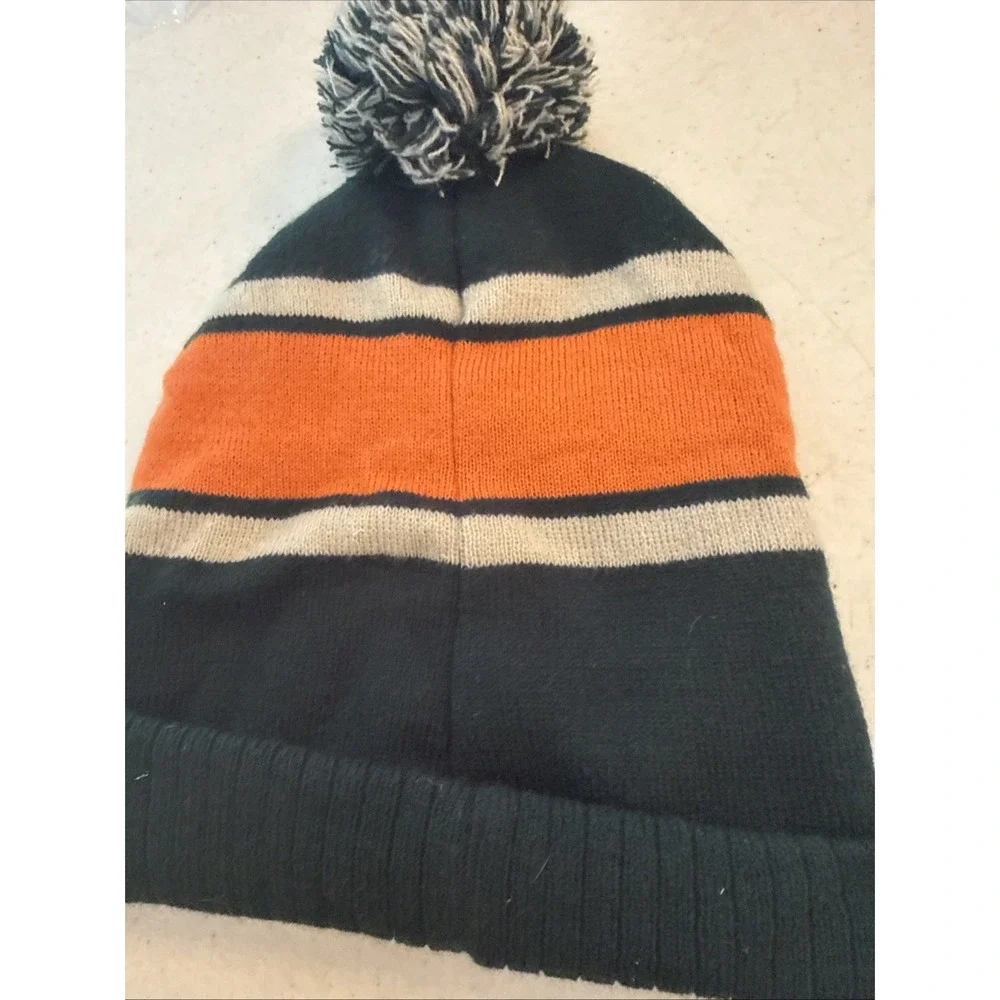 Jagermeister NHL Dark Green Orange & White Winter Beanie Stocking Hat Cap
